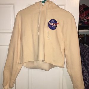 NWOT NASA Cropped Sweatshirt
